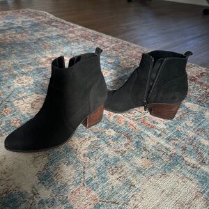 Crown Vintage black suede booties